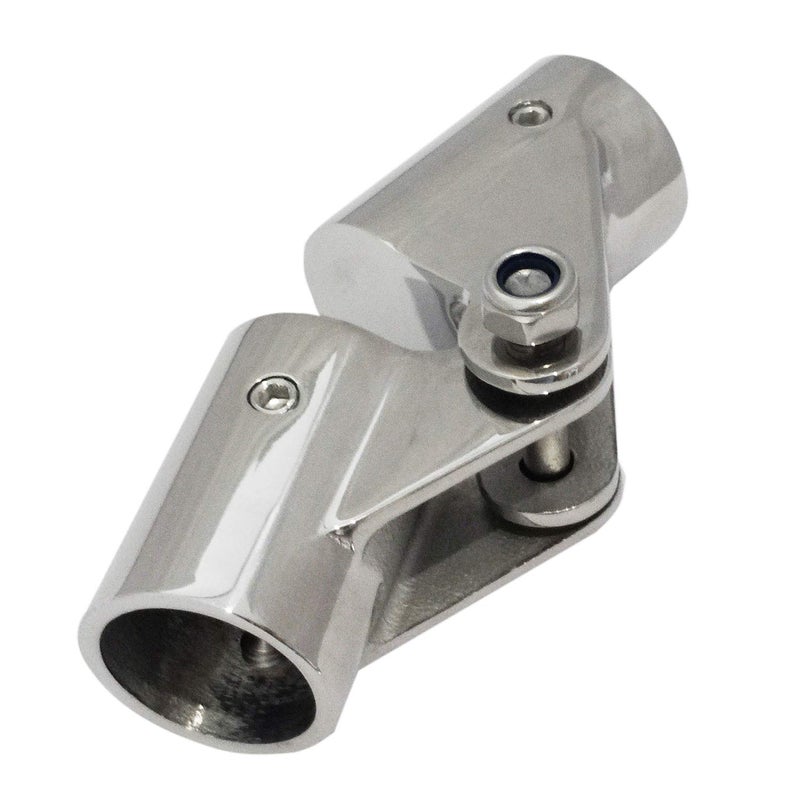 keehui 316 Stainless Steel Folding Swivel Connector Fitting for 7/8INCH Boat Hand Rail Tube/Pipe - Image 1